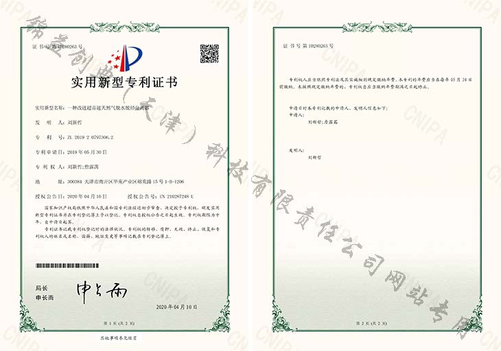 一種改進超音速天然氣脫水脫烴分離器-錦益創(chuàng)典（天津）科技有限責(zé)任公司