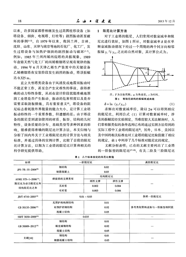 工業(yè)塔阻尼比的計(jì)算方法探討-錦益創(chuàng)典（天津）科技有限責(zé)任公司